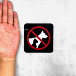 ป้ายห้ามสัตว์เลี้ยงเข้า ป้ายห้ามเลี้ยง ป้ายห้ามนำสัตว์เลี้ยงเข้ามา สไตล์โมเดิร์น มินิมอล ลอฟท์