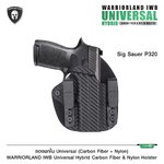 New. ซองพกใน Universal (Carbon Fiber+ Nylon) Warriorland Warriorland IWB Universal Hybrid Carbon Fiber&Nylon Holster ⭕ใช้งานได้กับ Compact & Full size หลากหลายรุ่น ตามตารางในภาพประกอบ ⭕ ปรับใช้ เพียงปรับสกรู 5 จุด ให้กระชับตามต้องการ ⭕ซองผลิตจาก Carbon Fi