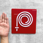 ป้ายสายฉีดดับเพลิง ป้ายฉุกเฉิน ป้ายความปลอดภัย ป้ายสายดับเพลิง ป้ายเตือน ป้ายโมเดิร์น มินิมอล