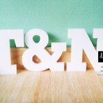 ตัวอักษรแต่งหน้าร้าน ป้ายอะคริลิค สไตล์โมเดิร์น มินิมอล