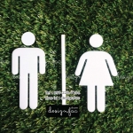 ป้ายห้องน้ำ ป้ายติดห้องน้ำ ป้ายอะคริลิค