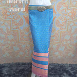 ผ้าถุงสำเร็จรูปผ้าทออัดผ้ากาว ผ้าซิ่นทอลายแพรวา #ผ้าซิ่นสำเร็จรูปผ้าฝ้ายทออัดผ้ากาวเย็บถุงแล้ว ตามภาพ Free size