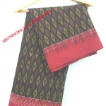 ผ้าซิ่นตีนแดง ผ้าฝ้ายตีนแดง ผ้าทอพื้นเมือง บุรีรัมย์ ลาย อัปสราเสานางรอ ขนาด 2 เมตร