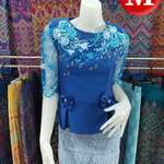 เสื้อผ้าไหมสตรี #เสื้อผ้าผ้าไหมสไตน์เกาหลีปักเลื่อม #เสื้อทำงานผ้าไทย #เสื้อผ้าไหมสไตน์หรู ตามภาพ L