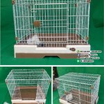 ฺBP232 กรงพับได้ ประตูเหล็ก มีถาดดึง มีล้อ4ล้อ สีน้ำตาล(Size:61x47xh.56cm.)สำหรับกระต่าย,แกสบี้,สุนัข สัตว์ขนาดเล็กค่ะ