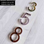 เลขที่บ้านอะคริลิค ตัวเลขอะคริลิค ป้ายบ้านเลขที่มงคล ดูดี สไตล์โมเดิร์น มินิมอล หรูหรา