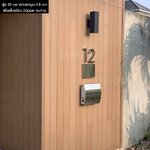 ป้ายบ้านเลขที่ 12 เลขที่บ้านสแตนเลสแฮร์ไลน์ สวยทนทาน สไตล์โมเดิร์น มินิมอล ลอฟท์