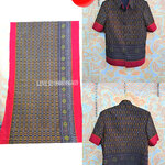 เสื้อสูทชายผ้าฝ้ายมัดหมี่แท้มัดหมี่ตีนแดงทอมือ เสื้อสูทชายฝ้ายแท้ สูทผ้าไทยชาย ซาฟารีผ้าไหมชาย สูทผ้าฝ้ายมัดหมี่ตีนแดง,สูทผ้าไทย ซาฟารีชาย ตามภาพ XL