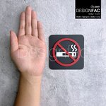 ป้ายห้ามสูบบุหรี่ ป้ายห้ามสูบ ป้ายพื้นที่ห้ามสูบ ป้ายเตือน ป้ายห้ามสไตล์โมเดิร์น มินิมอล ลอฟท์