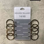 พวงกุญแจรวมห้อง HEAVEN VILLAGE พวงกุญแจบ้านพัก พวงกุญแจอะคริลิคติดสติ๊กเกอร์กลับหลัง สไตล์โมเดิร์น มินิมอล มูจิ