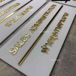 ป้ายบริษัทอะคริลิค ป้ายแผนกอะคริลิค ป้ายฝ่ายบัญีและการเงิน สไตล์โมเดิร์น มินิมอล