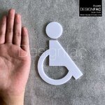 ป้ายห้องนำ้คนพิการสวยๆ ป้ายห้องน้ำโมเดิร์น ป้ายห้องน้ำมินิมอล ป้ายห้องนำ้นูนสวยมีมิติ สไตล์มินิมอลโมเดิร์น