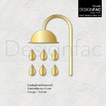 ป้ายห้องอาบน้ำอะคริลิค สวยเรียบหรู ป้ายสัญลักษณ์ห้องน้ำ สวยมีมิติ สไตล์โมเดิร์น มินิมอล