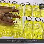 ออกแบบและสั่งทำพวงกุญแจอะคริลิค พวงกุญแจห้อง สไตล์โมเดิร์น มินิมอล