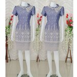 #ชุดผ้าไทยผ้าฝ้ายแต่งด้วยผ้าตินจก#ชุดผ้าไทยส #ชุดผ้าไทยผ้าพื้นเมือง #ชุดผ้าฝ้ายแต่งลูกไม้ #ชุดทำงานผ้าไทยปักลูกปัดสวยงาม♥ ตามภาพ M