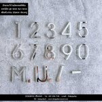 ป้ายเลขที่บ้านอะคริลิคมิลเลอร์สีเงินเงา สวย เรียบหรู สไตล์โมเดิร์น มินิมอล ลอฟท์