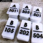 ป้ายเลขห้องอะคริลิคฝ้าโปร่งสไตล์โมเดิร์น มินิมอล ลอฟท์