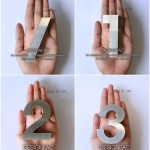 ป้ายบ้านเลขที่ ตัวเลขสแตนเลส