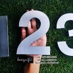 ป้ายชั้นสแตนเลส ป้ายบอกชั้น ป้ายอาคาร ป้ายหน้าลิฟท์,Designfac