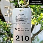 พวงกุญแจสแตนเลสกัดกรดลงสีดำ พวงกุญแจ Wangnamyen Garden Hotel สไตล์โมเดิร์น มินิมอล ลอฟท์