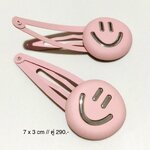 กิ๊บป๊อกแป๊กคู่เกาหลี smile สีชมพูพาสเทล *ราคาคู่ละ สวยน่ารักมากค่ะ คลาสสิค ขนาด 7 x 3 cm กิ๊บแน่น งานพรีเมี่ยม ไม่บอบบาง ไม่บาดไม่คม #MadeinKorea #กิ๊บเกาหลี #lovebyfern