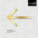 ป้ายลูกศรบอกทางหรูหรา ป้ายลูกศรอะคริลิคบอกทางติดได้ซ้าย ขวา ขึ้นบน ลงล่าง โมเดิร์นมินิมอล