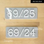 ป้ายบ้านเลขที่อะคริลิค เลขที่บ้าน สไตล์มินิมอล โมเดิร์น