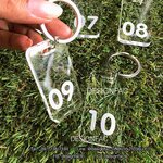 สั่งทำพวงกุญแจเลขห้อง พวงกุญแจโรงแรม พวงกุญแจล็อคเกอร์ พวงกุญแจอะคริลิค Designfac