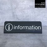 ป้ายติดต่อสอบถาม ป้ายตั้งโต๊ะประชาสัมพันธ์ Information ป้ายต้อนรับ สไตล์โมเดิร์น มินิมอล,Designfac
