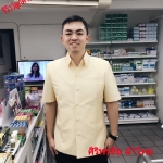 รีวิวว์ลูกค้าของทางร้าน ขอบคุณภาพพี่ Appleและคุณหมอ "ในชุดสูทผ้าไทยสีเหลืองครีมสไตน์วัยรุ่น ซาฟารีสีครีมเหลืองอ่อน