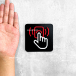 ป้ายกดกริ่ง ป้ายกรุณากดกริ่ง ป้ายสัญลักษณ์กริ่ง ป้ายสไตล์โมเดิร์น มินิมอล ลอฟท์