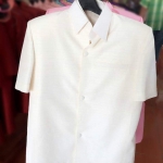 เสื้อสูทชายไหมอิตาลี เสื้อสูทชายไหมประดิษฐ์ สูทผ้าไทยชาย ซาฟารีผ้าไทยชาย สูทผ้าไหมสีครีมงาช้าง,สูทผ้าไทยสีครีมงาช้าง ซาฟารีชายสีครีมงาช้าง ครีมงาช้าง