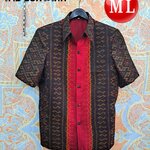 เสื้อสูทชายผ้าฝ้ายมัดหมี่แท้มัดหมี่ตีนแดงทอมือ เสื้อสูทชายฝ้ายแท้ สูทผ้าไทยชาย ซาฟารีผ้าไหมชาย สูทผ้าฝ้ายมัดหมี่ตีนแดง,สูทผ้าไทย ซาฟารีชาย ตามภาพ M