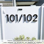 ป้ายเลขที่บ้านขนาดใหญ่สวย ป้ายบ้านเลขที่ สไตล์โมเดิร์น มินิมอล