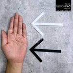 ป้ายลูกศรบอกทาง พร้อมส่ง ป้ายลูกศรอะคริลิคบอกทางติดได้ซ้าย ขวา ขึ้นบน ลงล่าง สไตล์โมเดิร์น