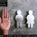 ป้ายสัญลักษณ์ห้องน้ำ ป้ายห้องน้ำ สวย ทนทาน ไม่เป็นสนิม สไตล์โมเดิร์น มินิมอล ลอฟท์