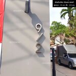 ป้ายเลขที่บ้านตัวเลขสแตนเลสติดแบบแนวตั้ง 9/2 เลขสูง 15 cm นแดดทนฝน สไตล์โมเดิล ลอฟท์ มินิมอล