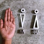 ป้ายห้องน้ำสแตนเลส ป้ายห้องน้ำ ป้ายโมเดิร์น ลอฟท์ มินิมอล