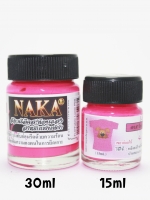 FL07 สีชมพูอะคริลิคสะท้อนแสง สำหรับเพ้นท์ผ้า ขนาด 15ml