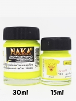 FL03 สีเหลืองอะคริลิคสะท้อนแสง สำหรับเพ้นท์ผ้า ขนาด 15ml