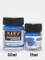 FL01 สีฟ้าอะคริลิคสะท้อนแสง สำหรับเพ้นท์ผ้า ขนาด 15ml