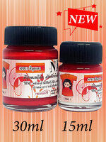 FP13 สีมุกแดงชาด สำหรับเพ้นท์ผ้า ขนาด 15ml