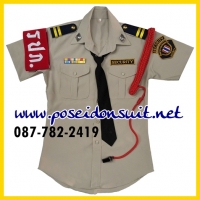 3. ชุดรปภ.เสื้อเชิ้ตสีกากี แขนสั้น กางเกงสีกากี