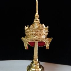 เทริดโนราห์ ขนาดจำลอง พร้อมฐานตั้งปิดทอง