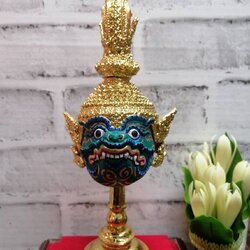 องคต ขนาดกลาง งานละเอียด เรซิ่นทองเค พร้อมฐานปิดทอง