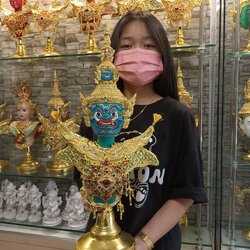 หุ่นทศกัณฐ์ พร้อมฐานทอง