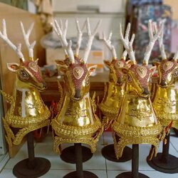 หัวกวางทอง ขนาดสวม