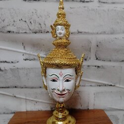 พระพรหม ขนาดกลาง 4 นิ้ว พร้อมฐานปิดทอง