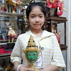 พระวิษณุกรรม ขนาด 5 นิ้ว (งานเรซิ่น ทองเค พร้อมฐานทอง)