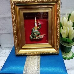 กรอบรูป พญานาค พร้อมกล่องผ้าไหม